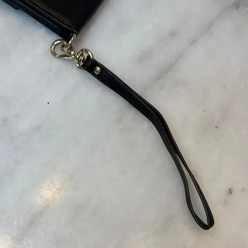 Kate Spade Wallet Leather Saffiano Wristlet Wallet Case